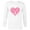 White, variant on Marvel Hero Icons Valentine's Day Heart - Long Sleeve T-Shirt for Men - Customized-Navy