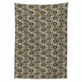 thumbnail image 2 of Floral Tablecloth, Victorian Damask Baroque Hexagon Rococo Interlocking Abstract Design, Rectangle Satin Table Cover Accent for Dining Room and Kitchen, 60" X 90", Pale Coffee Warm Taupe, by Ambesonne, 2 of 2
