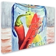 thumbnail image 2 of Trademark Fine Art "Ball Jar with 3 Peppers" Canvas Art by Jennifer Redstreake, 2 of 3