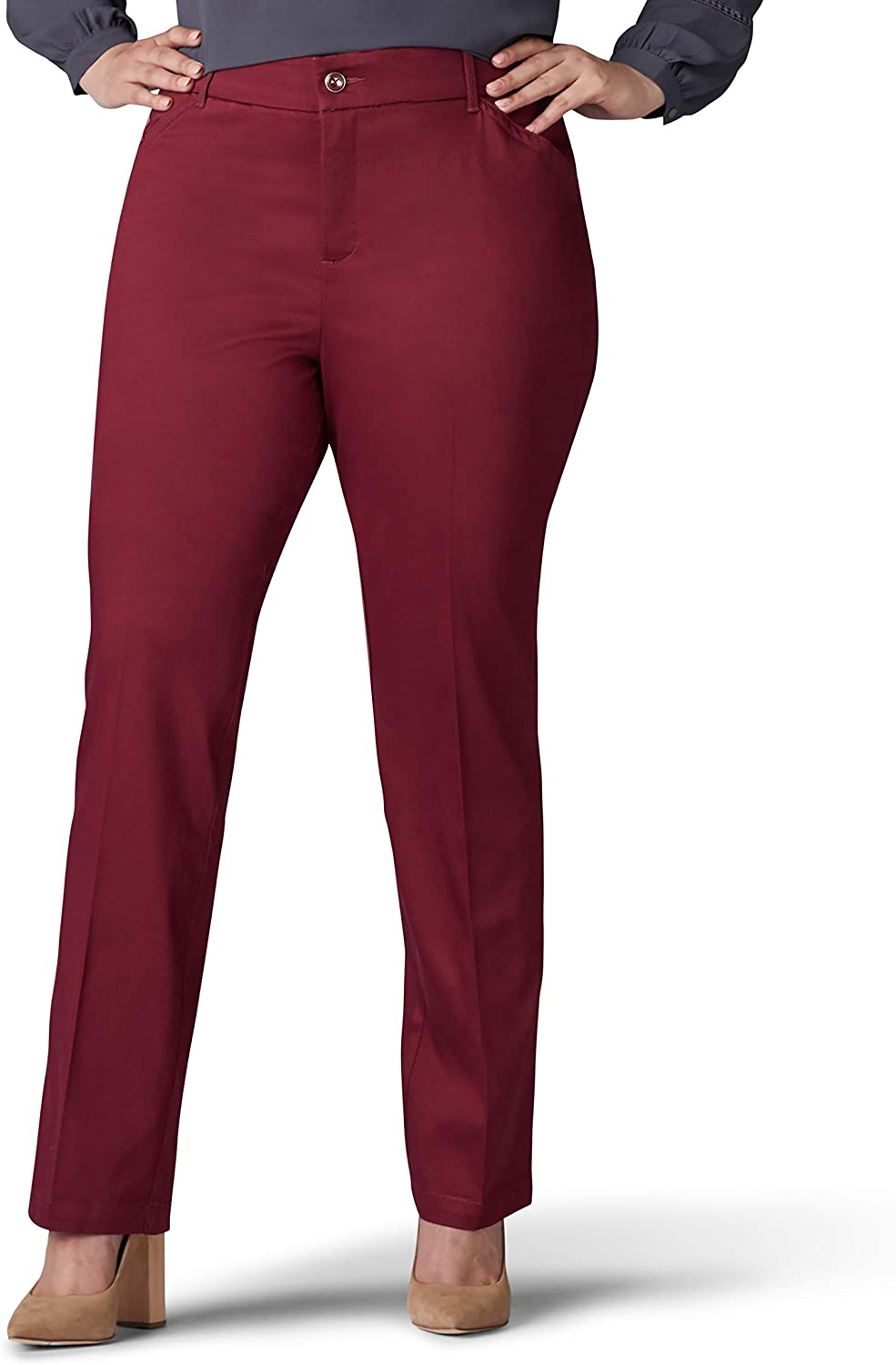lee flex motion straight leg pants