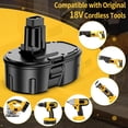 thumbnail image 3 of 2 Packs 18V Replacement Battery for DeWalt DC9096 18 Volt DE9096 DC9098 DE9098 DE9098 DW9096 DW9095, 3 of 13