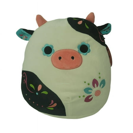 Squishmallows Official Kellytoys Plush 12 Inch Connor the Cow Day of the Dead Halloween Edition Ultimate Soft Stuffed Toy