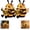 2pcs, variant on Cute Bee Night Light with Book Design, Warm Glow Animal Table Lamp for Bedroom Desk Bookshelf, Decorative 3D Bee Reading Lamp Gift for Book Lovers,3pcs