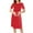 Red, variant on Zwiiyzr Pregnant Womens Maternity Dress Comfortable Short Sleeve Nursing Dress with Polka Dots White