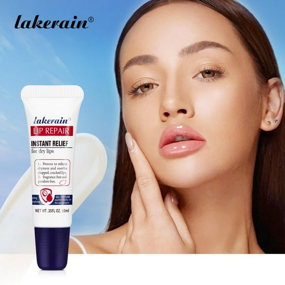 EGNMCR 2Pcs Natural Lip Balm Moisturizing Glossy Lip Repair Gel And Lip Sleeping Mask All-Day Hydrating Lip Soothe Dry Chapped Lips Lip Care lip balm