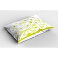 thumbnail image 2 of Ambesonne Floral Pillow Sham 2 Pack, Daisises Flowers Garden, 26"x20", Yellow and White, 2 of 3