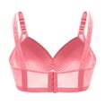 thumbnail image 7 of Comfortable Bras for Women Pullover Bra Feature V-Neck Nursing Bra Style W-1126 Pinks 3XL, 7 of 7
