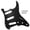 Black, variant on LOOKSEVEN 11 Hole SSS Metal Guitar Pickguard Aluminum For ST Strat Electric guitar 9 color-orangish yellow