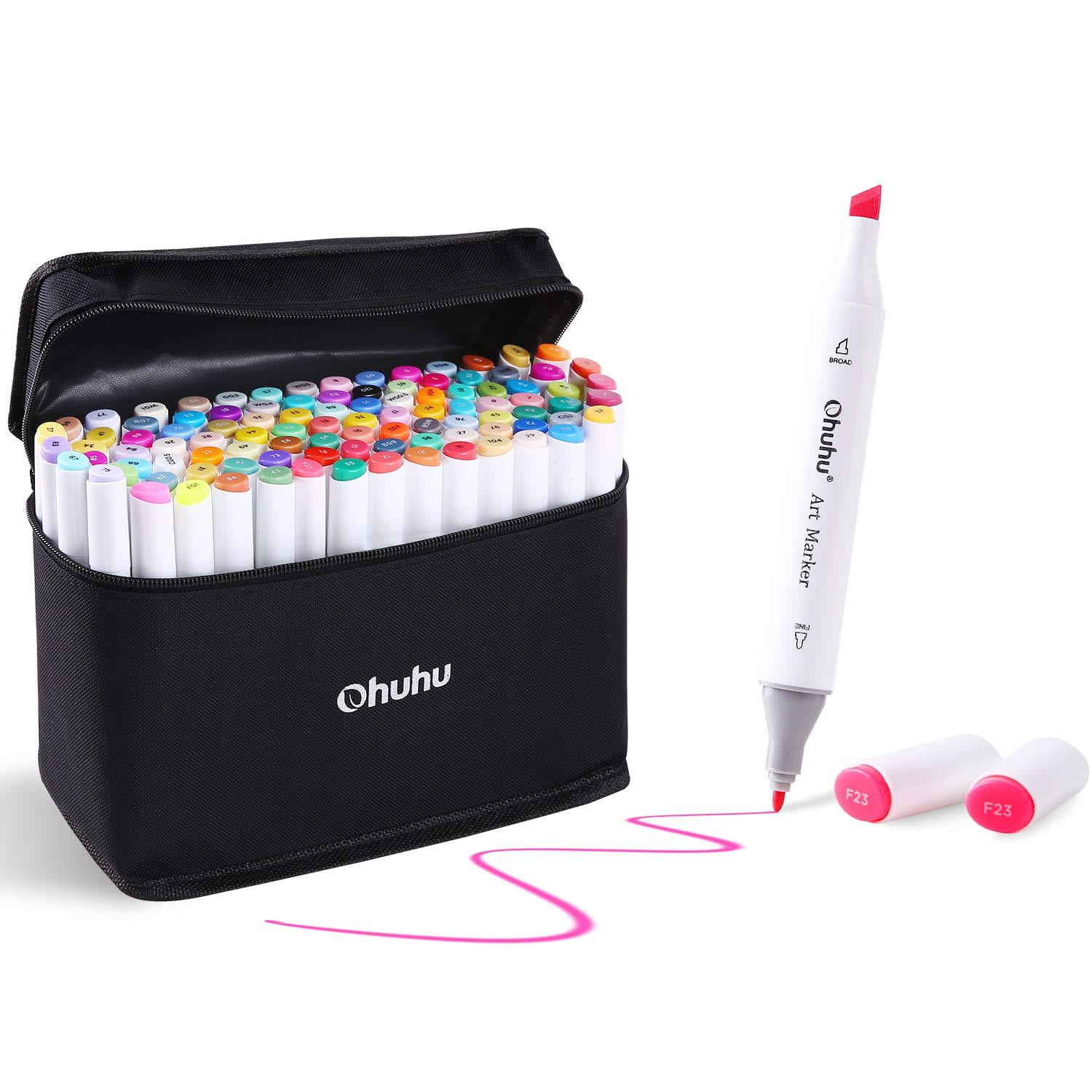100 Colors Art Markers Set, Ohuhu Dual Tips Coloring