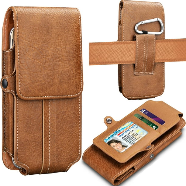 Tekcoo Phone Holster For Galaxy J7 V 2nd 2018 Aero Top Crown - Leather Phone Pouch For Belt Tekcoo Phone Holster For Galaxy J7 V 2nd 2018 Aero Top Crown - Leather Phone Pouch For Belt