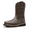 DARK BROWN, variant on NORTIV 8 Steel Toe Cowboy Boots for Men Western Square Toe Leather Work Boots with Hazard Protection,for Construction Farming Bronco Trailblazer