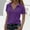 A_ Purple, variant on Olyvenn Lapel Collar V Neck T-Shirts for Women Short Sleeve Basic Blouse 2025 Summer Loose Fit Casual Tunic Tops Blue XXL