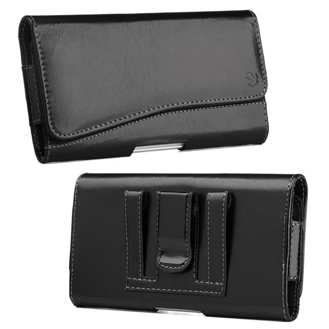 Alcatel LPHTCM7LU17HBK Luxmo No.17 HTC One M7-Samsung S4-Sam S3 Horizontal Pouch, Black