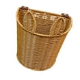 thumbnail image 2 of Cesta de almacenamiento de mimbre para niños, cesta de frutas, dulces, decorativa, multifunción, resistente, pequeña mochila, cesta para bicicleta, 2 of 8