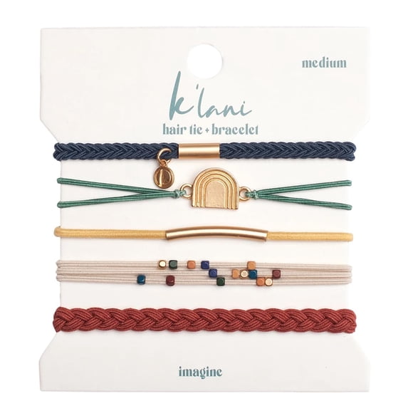 K'lani Imagine Pulseras para mujer - Pulseras elásticas y lazos para el cabello bohemios - Lindos lazos para el cabello para mujeres y accesorios para lazos para el cabello - Pulseras elegantes estilo