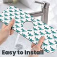 thumbnail image 6 of Logiee Cartoon Shark Print Kitchen Sink Splash Guard Faucet Mat for Splash Guard Behind Faucet Drip Catcher for Kitchen,Bathroom,Sink Mat,Dish Drying Mat,Bathroom-15" X 5.5", 6 of 7