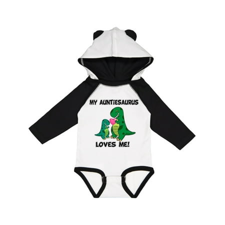

Inktastic My Auntiesaurus Loves Me Gift Baby Boy or Baby Girl Long Sleeve Bodysuit