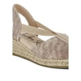 thumbnail image 2 of London Rag Port Side Metallic Woven Espadrille Womens Wedges, 2 of 9