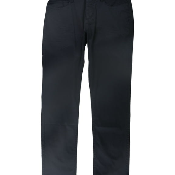 Rogue State Mens Solid Casual Trouser Pants, Blue, 34W x 33L