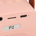 thumbnail image 3 of P2 Mini Karaoke Machine Portable Bluetooth Speaker with Wireless Microphone for Adults Kids Pink Double Microphone 1600mAh Lithium Ion Battery, 3 of 4