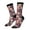 3 Black, variant on Skull rock music record Crew Socks for Men & Women, Breathable Casual Athletic Ankle Socks