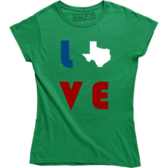 Texas Love Texas Shape Home State Pride Texan USA Tee Shirt