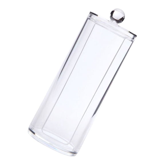 unbranded  7 X7x19cm Cotton Swab Containers with Lids Makeup Storage Box Pad Organizer