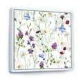 thumbnail image 3 of Designart 'Wildflowers Clover Bell and Chamomile I' Traditional Framed Canvas Wall Art Print, 3 of 5