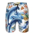 thumbnail image 4 of Kll Marine Animals Men'S Casual Summer Beach Shorts Hawaiian Shorts With Pockets-3x-Large, 4 of 9