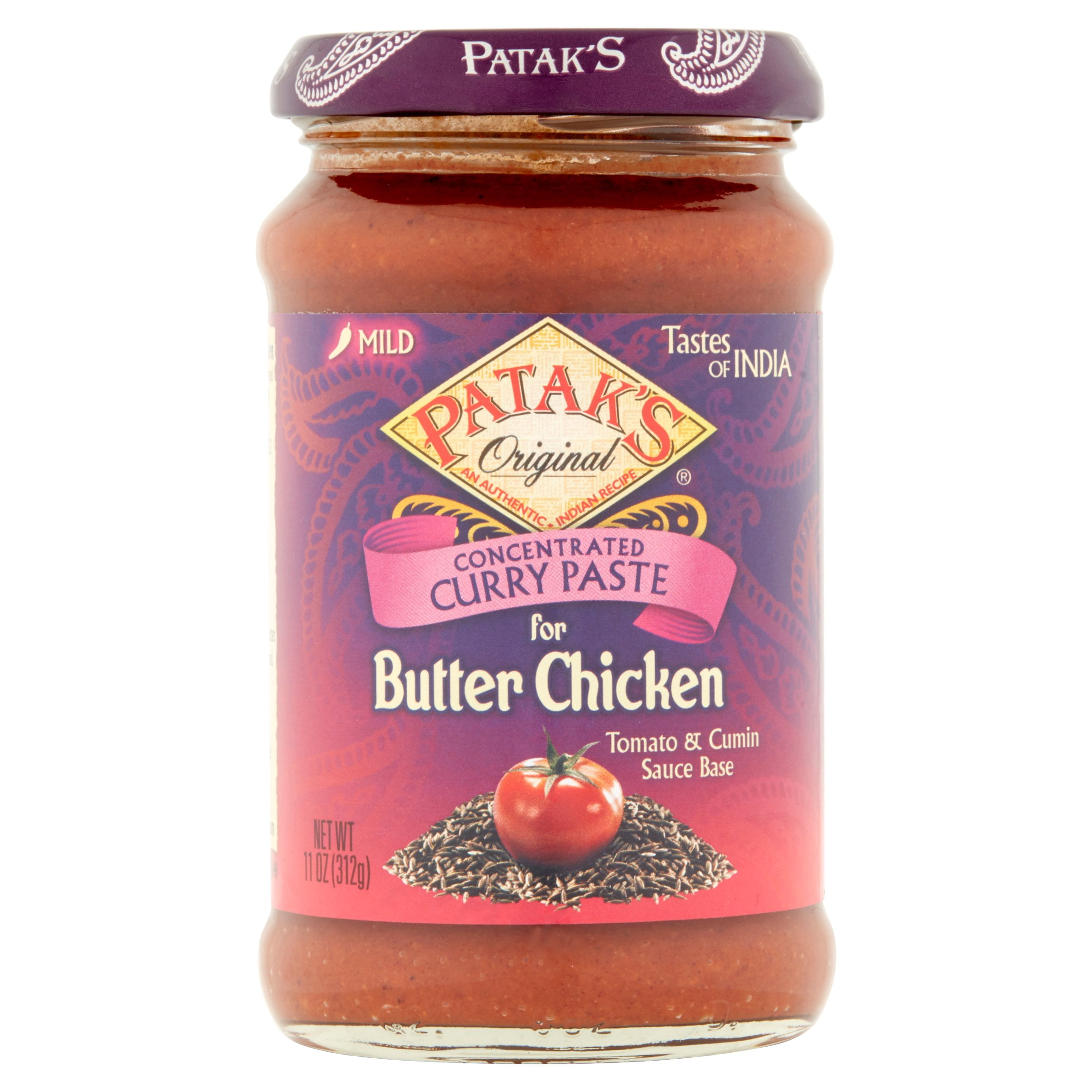 Patak's Original Concentrated Curry Paste for Butter Chicken, 11 oz