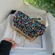 thumbnail image 2 of Lentejuelas embrague mujer noche monedero metal fiesta cadena bolso de hombro (negro), 2 of 5