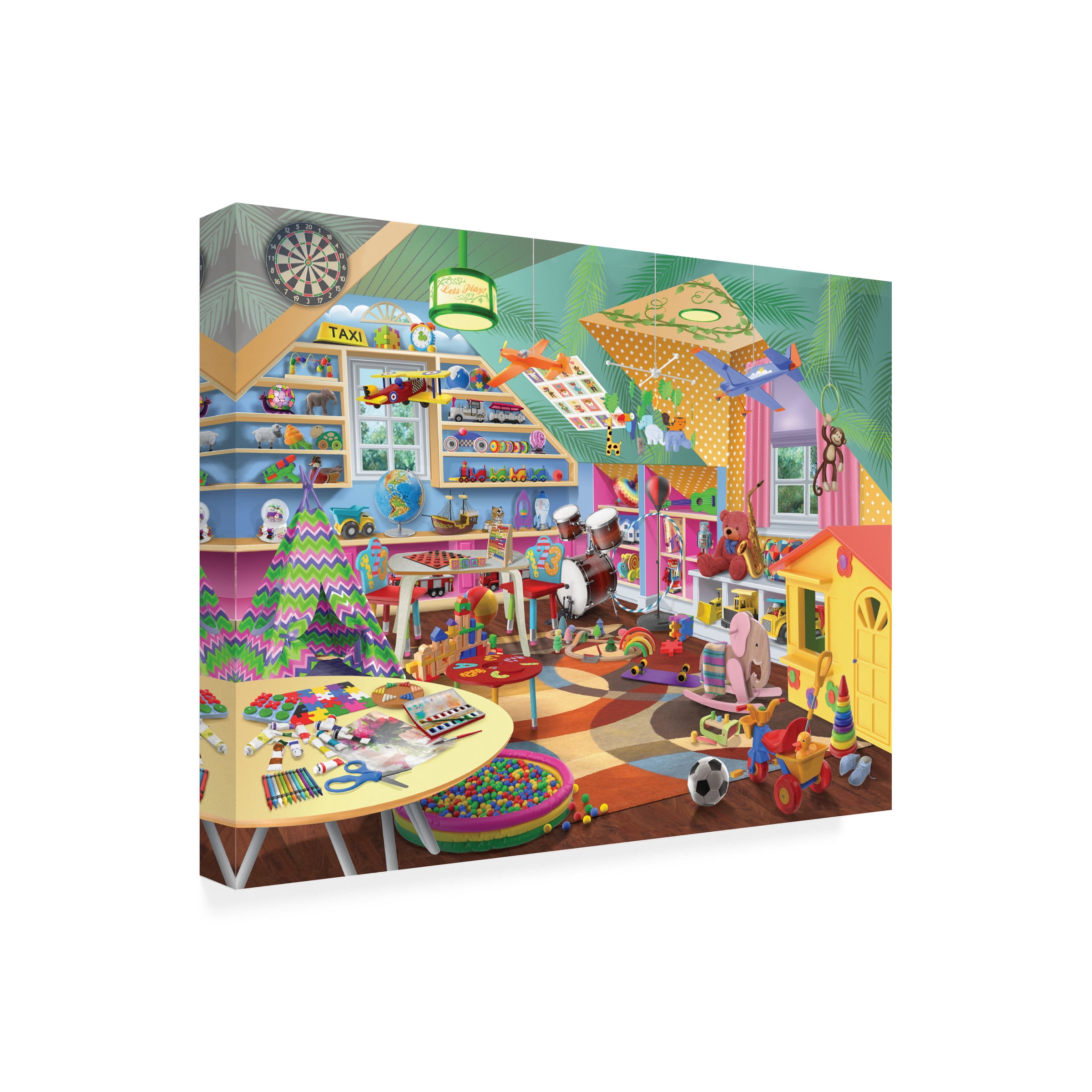 Bigelow Illustrations 'Lets Play' Canvas Art