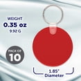 thumbnail image 5 of Round Soft Key Tags Set of 10, Bulk Pack - Perfect for Tradeshows, Party Favors, Events - Red, 5 of 5
