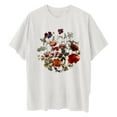 thumbnail image 6 of Summer Tops for Women 2025 Cotton Short Sleeve Shirts for Women Sexy Summer Clothes for Women 2025 Vacation Clearance Deals, 6 of 7