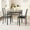 Grey, variant on EastVita Dining Table & Chairs Kitchen Dining Room Set, Table and 2 Metal and Wood Chairs, Rustic Brown