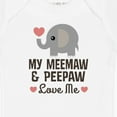 thumbnail image 4 of Inktastic Meemaw and Peepaw Love Me Grandchild Boys or Girls Baby Bodysuit, 4 of 5