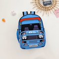 thumbnail image 1 of Mochila de moda para niños con forma de coche de policía pequeño Mochila de moda para niños y niñas Mochila para refrigerios de jardín de infantes, 1 of 6
