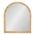 thumbnail image 6 of Kate and Laurel Rahfy Boho Arch Rattan Wall Mirror, 28 x 32, Natural Wood, Decorative Wooden Mirror with Authentic Rattan Frame for Bathroom Vanity Mirror, 6 of 9