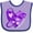 Lavender and Purple, variant on Inktastic Alzheimers Awareness Purple Ribbon Around Heart Boys or Girls Baby Bib