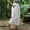 White women's elastic waist harem pants a1, variant on Cagogo Women's Elastic Waist Harem Pants Casual Flowy Solid Bohemian Drawstring Palazzo Trousers Summer Vacation Beach Lounge Yoga Wear, Gray L