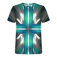 thumbnail image 4 of WAENQINLA T-Shirts Graphiques 3D pour Hommes Mode Croix Imprimée Décontractée Manches Courtes Tee Léger Col Rond Muscle Shirt, 4 of 4