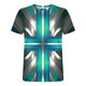 thumbnail image 2 of Mens Camisas de Manga Corta Impresión Casual Deportes Cuello Redondo Blusa, Poliéster Ligero para la Primavera Verano Al Aire Libre Uso Diario, 2 of 4
