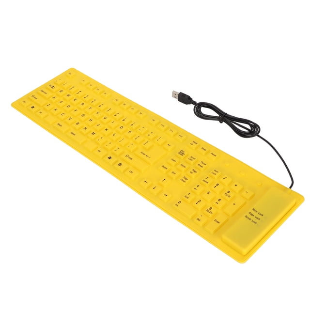 Foldable Keyboard Silicone Keyboard Silicone Foldable Silicone Keyboard 108 Keys Silicone Foldable Usb Wired Waterproof Mute Typing Full Sealing Foldable Keyboard