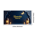 thumbnail image 3 of Elegant Ramadan Mubarak Backdrop for Celebrations and Decor Moon and Lantern Elements Banner Perfect for Background Eid Festivities Party Supplies Event Decorations, 3 of 6