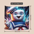thumbnail image 3 of Ghostbusters Stay Puft Tapestry Luxury Wall Hanging Tapestries Decor For Bedroom Living Room Dormitory Mural Blanket 59x59in, 3 of 8