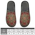 thumbnail image 5 of IAUYY Memory Foam House Slippers Suitable for Both Men and Women. Comfortable, Anti-Slip Plush Flat-Bottomed Slippers The Best Holiday Gift Deep Blue Mandala, 5 of 9