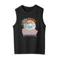 thumbnail image 1 of Rhuody Hauts d'Été pour Filles Hauts d'Été Sans Manches Imprimés Graphiques T-Shirts à Col Rond pour Tout-Petits et Enfants Tenue Rétro Noir 6-7 Ans, 1 of 4