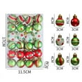 thumbnail image 5 of Vintage Ornaments - Christmas Decorations 3cm 24 Painted Matte Plastic Christmas Set Ornaments Pendant Christmas Decorations, 5 of 9
