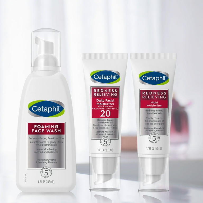 Cetaphil Redness Relieving Night Moisturizer 1.7 oz For Dry Redness Prone Skin