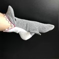 thumbnail image 4 of 1pair Fun and Cozy Men's Shark Novelty Socks for Autumn and Winter, 4 of 5
